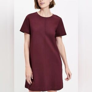 NWOT Loft Burgundy Ponte Pocket Mini Dress
